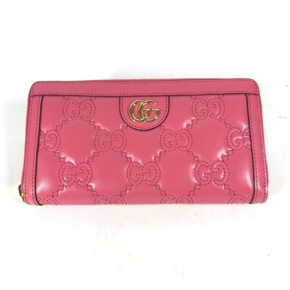 GUCCI GG Marmont GGMatelasse Zip Around Wallet Zip Around Wallet Unused - Picture 1 of 15